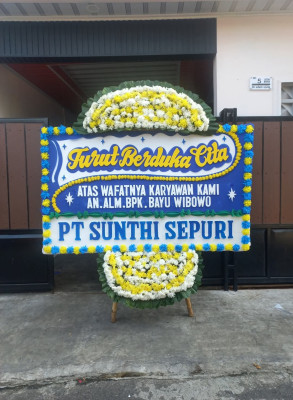 Papan Bunga Duka di Citamiang