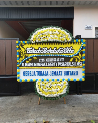 Papan Bunga Duka di Citamiang